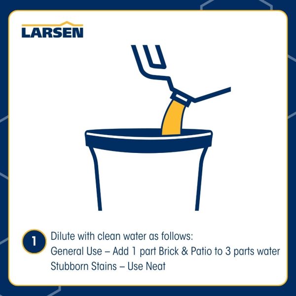 BRICK AND PATIO CLEANDER | LARSEN BRICK & PATIO CLEANER | BRICK CLEANER | PATIO CLEANER | LARSEN BUILDING PRODUCTS | HOW TO USE LARSEN BRICK & PATIO CLEANER