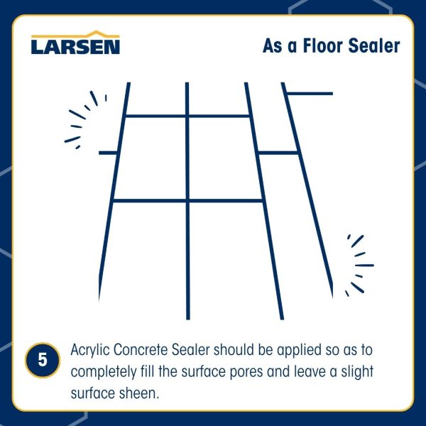 Acrylic Concrete Sealer | Larsen Acrylic Concrete Sealer | Larsen Building Products Acrylic Concrete Sealer | Best Acrylic Concrete Sealer | Larsen Building Products | How To Use Acrylic Concrete Sealer | Acrylic Concrete Sealer step By Step Guide