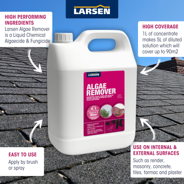 LARSEN ALGAE REMOVER | ALGAE REMOVER | HOW TO USE LARSEN ALGAE REMOVER | ALGAE REMOVER STEP BY STEP | LARSEN BUILDING PRODUCTS