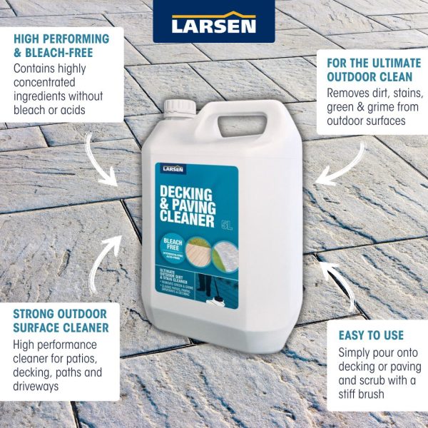 Decking & Paving Cleaner | Larsen Decking & Paving Cleaner | Larsen Building Products | Clean & Seal | Larsen Belfast