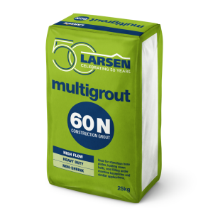 MULTIGROUT 60 | HEAVY DUTY GROUT | CONSTRUCTION GROUT | HIGH STRENGTH GROUT | LARSEN BUILDING PRODUCTS