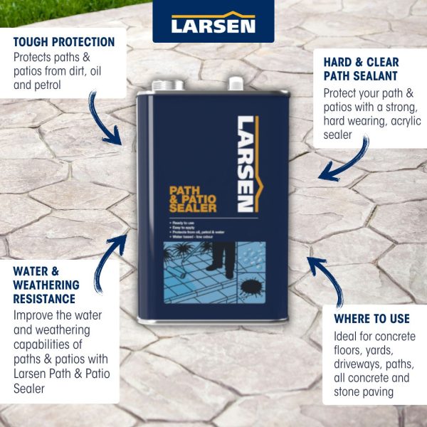 Path & Patio Sealer | Larsen Path & Patio Sealer | Path Sealer | Patio Sealer | Yard Sealer | Driveway Sealer | Larsen Building Products