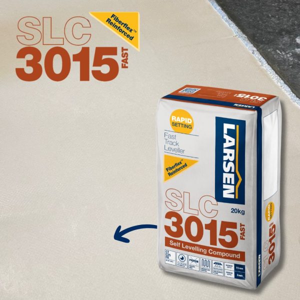 SLC 3015 FAST | FLOOR LEVELING COMPOUND | FLOOR LEVELLING SCREED | FIBRE REINFORCED SCREED | FAST DRYING FLOOR SCREED | LARSEN BUILDING PRODUCTS