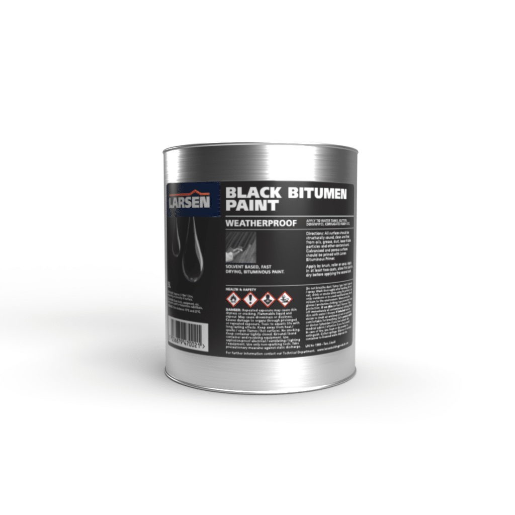 Black Bitumen Paint Larsen Building Products