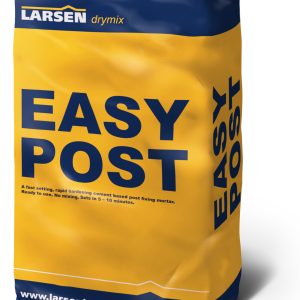 Larsen Easy Post | Easy Post | post fixing mortar | fence post fixing | gate post fixing | metal post fixing | wooden post fixing | Larsen Building Products