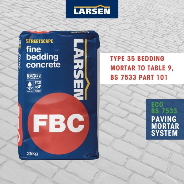 Larsen Fine Bedding Concrete FBC Permeable Eco | Fine Bedding Concrete FBC Permeable Eco | FBC Eco | Eco FBC | FBC Permeable Eco | Fine Bedding Concrete