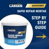 QUICKMIX RAPID REPAIR MORTAR | LARSEN RAPID REPAIR MORTAR | LARSEN QUICKMIX RAPID REPAIR MORTAR | RAPID REPAIR MORTAR HOW TO USE | STEP BY STEP GUIDE RAPID REPAIR MORTAR | LARSEN