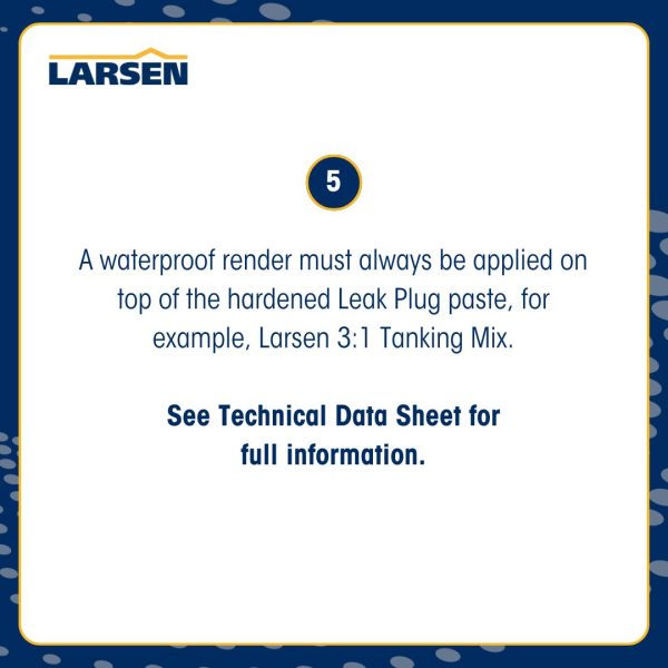 LEAK PLUG STEP BY STEP | HOW TO USE LARSEN LEAK PLUG | QUICKMIX LEAK PLUG | LARSEN BUILDING PRODUCTS LEAK PLUG | LARSEN