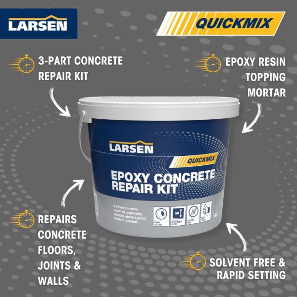 Larsen Quickmix Epoxy Concrete Repair Kit