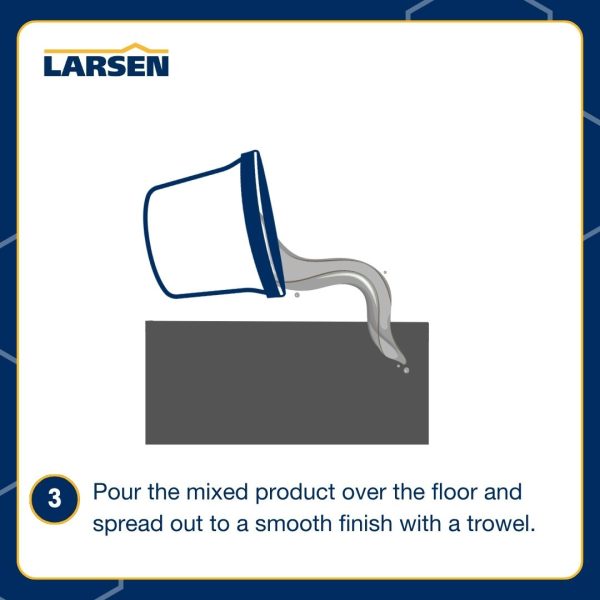 LLC 200 | LATEX LEVELLING COMPOUND | LATEX FLOOR SCREED | LARSEN BUILDING PRODUCTS