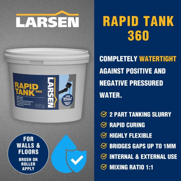 Rapid Tank 360 Features & Benefits - Larsen Rapid Tank 360 - Larsen Building Products Rapid Tank 360